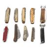 Image 1 : Lot of 10 misc. pocket knives; some  multi-blade/function; fair to very goo