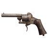 Image 2 : Pinfire revolver with folding trigger, 7.65mm  caliber, 3.25&#8221; barrel, check