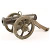 Image 2 : Desk size bronze signal cannon, approximately  9&#8221; long, 7&#8221; wide and  4&#8221; tal