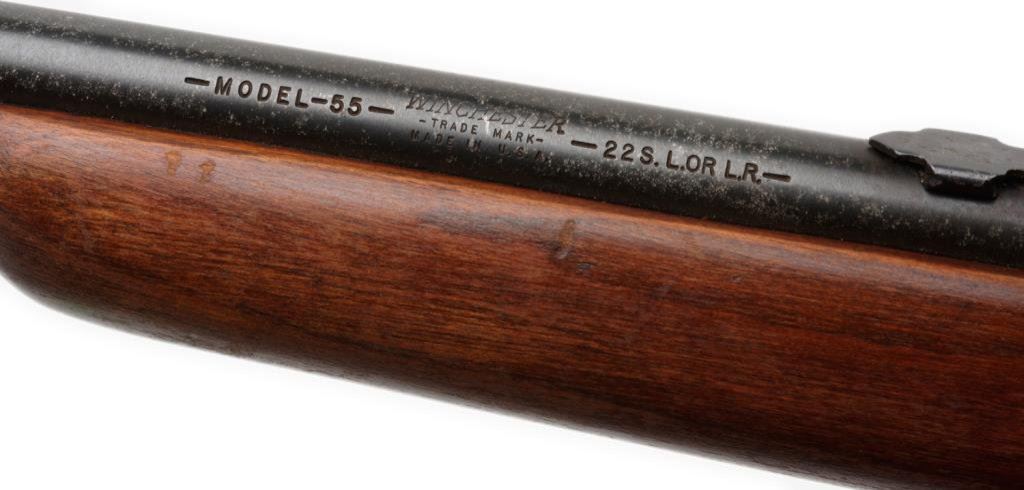 **Winchester Model 55 top loading semi-automatic rifle, .22 short, long or
