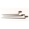 Image 1 : Lot of 3 misc. socket bayonets; one is 24&#8221;  overall and marked with an &#8220;A&#8221;