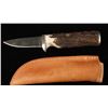Image 1 : Custom sheath knife marked &#8220;B.N.&#8221;;  approximately 8.75 overall with a 3.75&#8221;