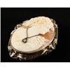 Image 3 : Cameo broach and pendent in 14K. 1920&#8217;s.  Est.: $150-$300