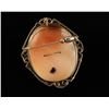 Image 4 : Cameo broach and pendent in 14K. 1920&#8217;s.  Est.: $150-$300