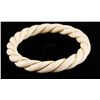 Image 2 : Vintage ivory and 14K bangle bracelet. Est.:  $150-$300