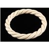 Image 3 : Vintage ivory and 14K bangle bracelet. Est.:  $150-$300