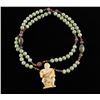 Image 3 : Collector&#8217;s necklace with netsuke, amethyst  and jadeite beads. Vintage. Es
