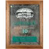 Image 1 : Large framed beveled mirror commercial  advertiser for Laphroaig Scotch Whi