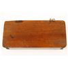 Image 3 : Brass gold scale in period wood case. 19th  century. Many weights. Est.: $3