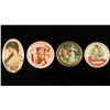 Image 1 : Lot of 4 vintage advertising mirrors. Purse  size. 1 Shirley Temple. All vi