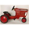 Image 1 : Vintage toy tractor pedal car marked  &#8220;International&#8221;; body is die cast in
