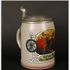 Image 1 : German Occuipational stein; &#8220;Fireman&#8221;; 40  year inscription on lid.    Est.