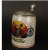 Image 2 : German Occuipational stein; &#8220;Fireman&#8221;; 40  year inscription on lid.    Est.