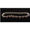Image 1 : One beautifully designed pink sapphire and  diamond bracelet. 19 pink sapph