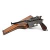 Image 1 : **Mauser Model C-96 &#8220;broom handle&#8221;  semi-automatic pistol, , 9mm caliber, 5