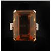Image 1 : Art deco-retro circa 1920-1940 rose gold  ladies ring set with 92 carat cit