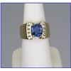 Image 2 : Sensational Ceylon Colored Blue Sapphire and  Diamond Ring featuring a 2.74