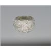 Image 2 : Stylishly Sculpted Wide Diamond Band with 120  round cut Diamonds weighing
