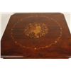 Image 2 : Italian 20th Century gaming table with fine  inlaid woods; approximately 29