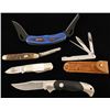 Image 1 : Lot of 5 pocket knives from various makers.  Est.: $100-$200