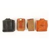 Image 1 : Lot of 4 leather items: Davis clip pouch,  double pouch, 2 singles. All mar