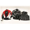 Image 1 : Lot of motorcycle clothes: 3 Jackets, vest, 1  pants, and misc. of various