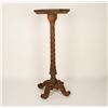 Image 2 : 19th Century carved wood pedestal;  approximately 43.5&#8221; in height and 16.75