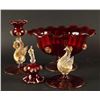 Image 1 : Lot of hand blown glass.     Est.:   $150-$300.