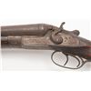 Image 3 : Belgian exposed hammers SxS shotgun, heavy  dark patina, rough condition ov