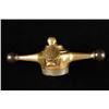 Image 1 : Brass hood ornament with quick release and  large “Dog Bones”; “W” manufact