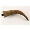 Image 2 : Powder Horn with wooden base.  The powder  horn is in overall good conditio