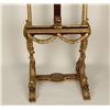 Image 3 : carved and gilt wood easel in French Empire  style with dolphin feet; appro
