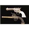 Image 1 : Lot of 2 replica non firing display guns  including an engraved Single Acti