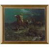 Image 1 : Framed color print from the estate of famous  Western artist Frank Tenney J