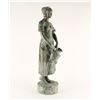 Image 2 : Bronze of lady holding a water jug,  approximately 24&#8221; in height including