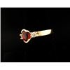 Image 3 : One 14k yellow gold ladies ring with set with  a very fine ruby weighing ap