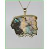 Image 1 : Amazing One of A Kind Australian Bolder Opal  and Diamond Pendant Artisan C