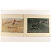 Image 2 : Lot of 6 matted early pre-war (ca 1903-1906)  Frederic Remington prints; 5