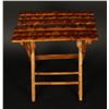 Image 2 : Small oriental wood display table.   Est.:   $10-$20.