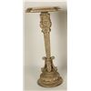 Image 1 : Painted wood and carved pedestal in French  Provincial style; approximately