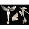 Image 1 : Lot of 3 vintage hood ornaments including a  Running Brave ornament, ca 192