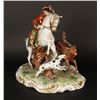 Image 2 : Fine German porcelain hunt scene signed  &#8220;Unter Weiss Bach&#8221;; approximately