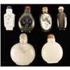 Image 1 : Lot of 6 various snuff bottles.    Est.:   $200-$400.