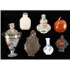 Image 1 : Lot of 7 various snuff bottles.     Est.:   $250-$500.