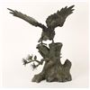 Image 1 : Older cast bronze of eagle in two pieces;  probably oriental and pre-war; a