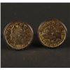 Image 2 : Pair of U.S. silver coins gold plated over  sterling. Purchased Neiman Marc