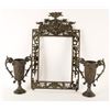 Image 1 : French bronze ornate frame, approximately 22&#8221;  x  13&#8221; and two ornate French