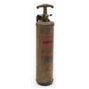 Image 1 : Old brass QuickAid fire extinguisher with  wall bracket, approximately 13&#8221;