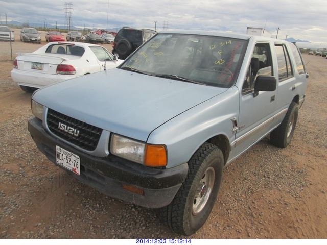 93 Rodeo Rear End 1993 - ISUZU RODEO