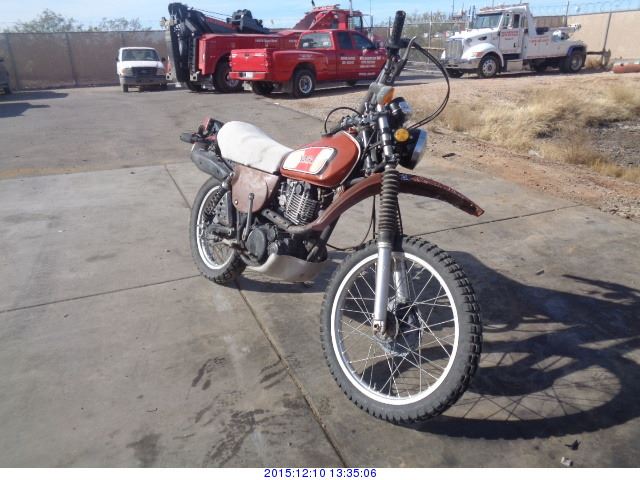 1977 - YAMAHA MOTORCYCLE SALVAGE TITLE 